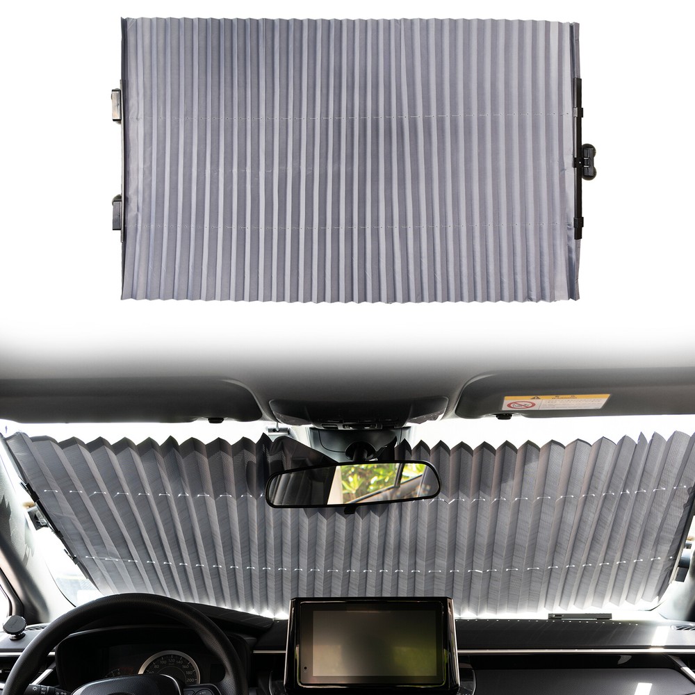 Car Retractable Windshield Sun Shade Visor SUV Front Window Folding Block Cover