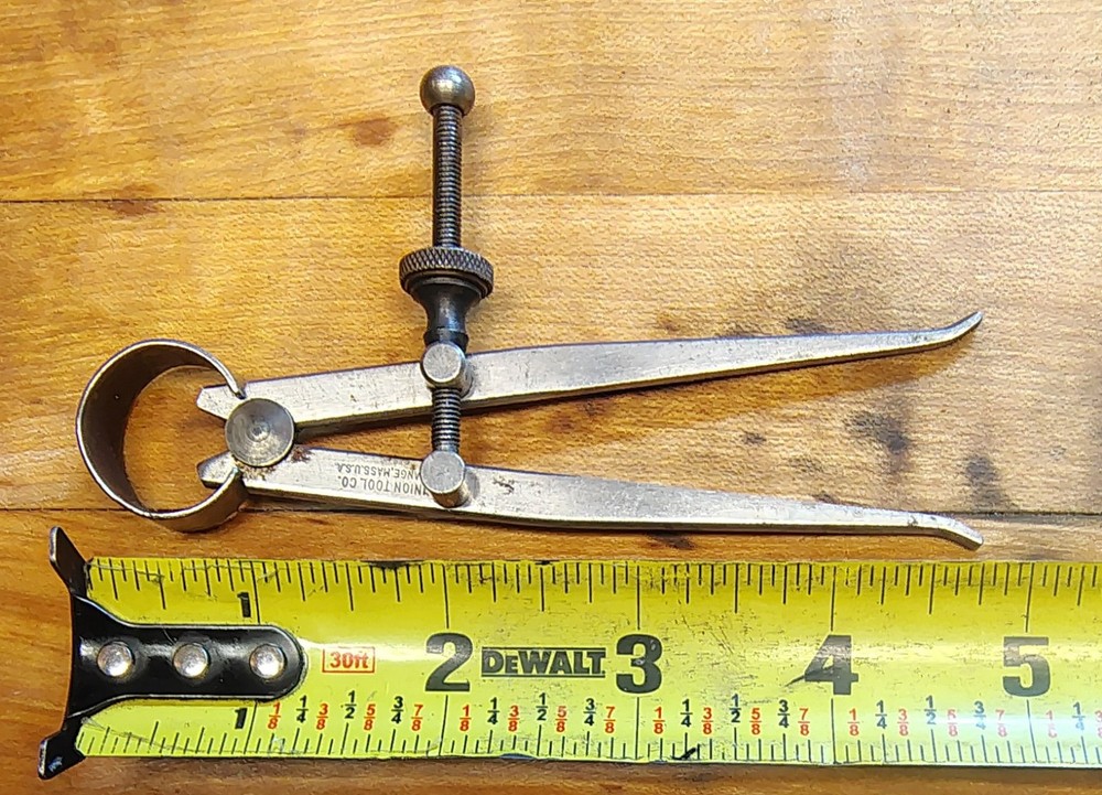 🗽 VINTAGE UNION TOOL 4" ID CALIPER
