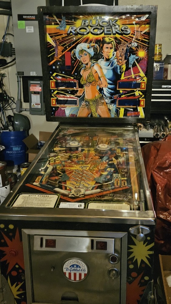 1979 BUCK ROGERS PINBALL MACHINE Fully Functional Will Deliver See Description