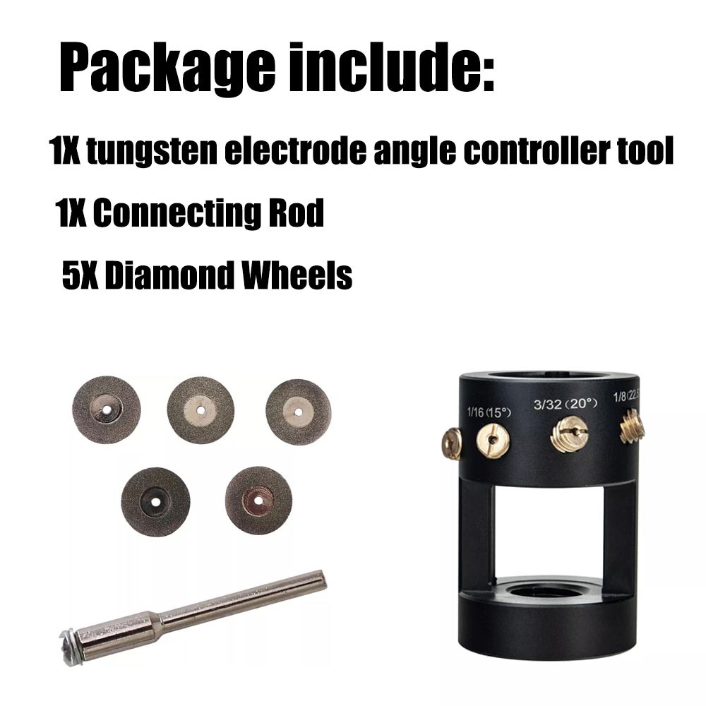 Aluminum Tungsten Electrode Sharpener Grinder Multi-Angle TIG Welding Head Tool