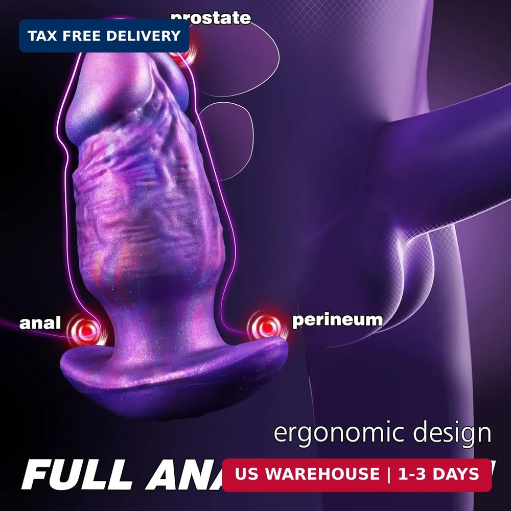 Vibrating Butt Plug Large ButtPlug - 6.7" Vibrating Anal Plug Prostate Massage A