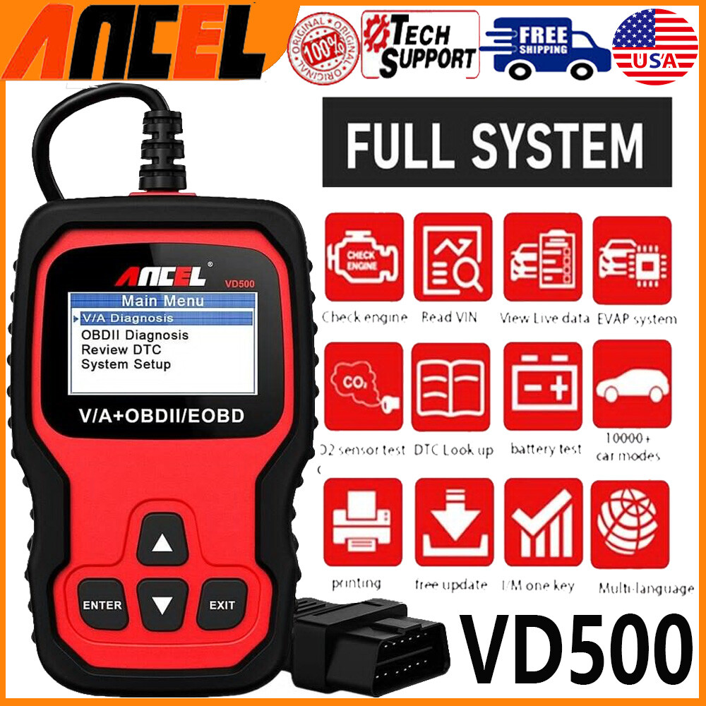 All System OBD2 Scanner Car Code Reader Engine ABS SRS OIL EPB Diagnostic Tool