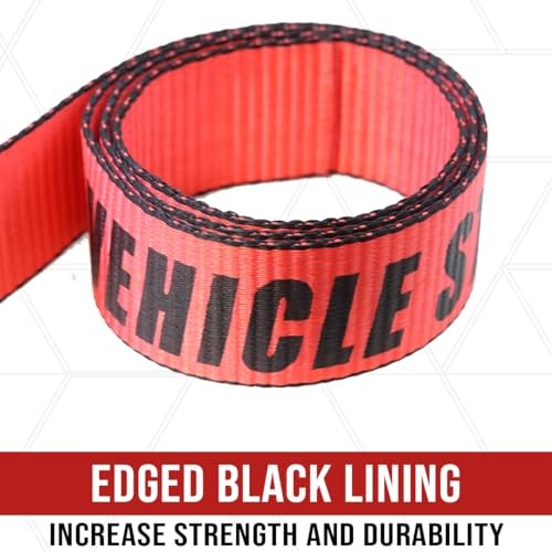 Tool Heavy Duty Adjustable Car Tie Down Kit with Snap Hooks - Break 2 Pack