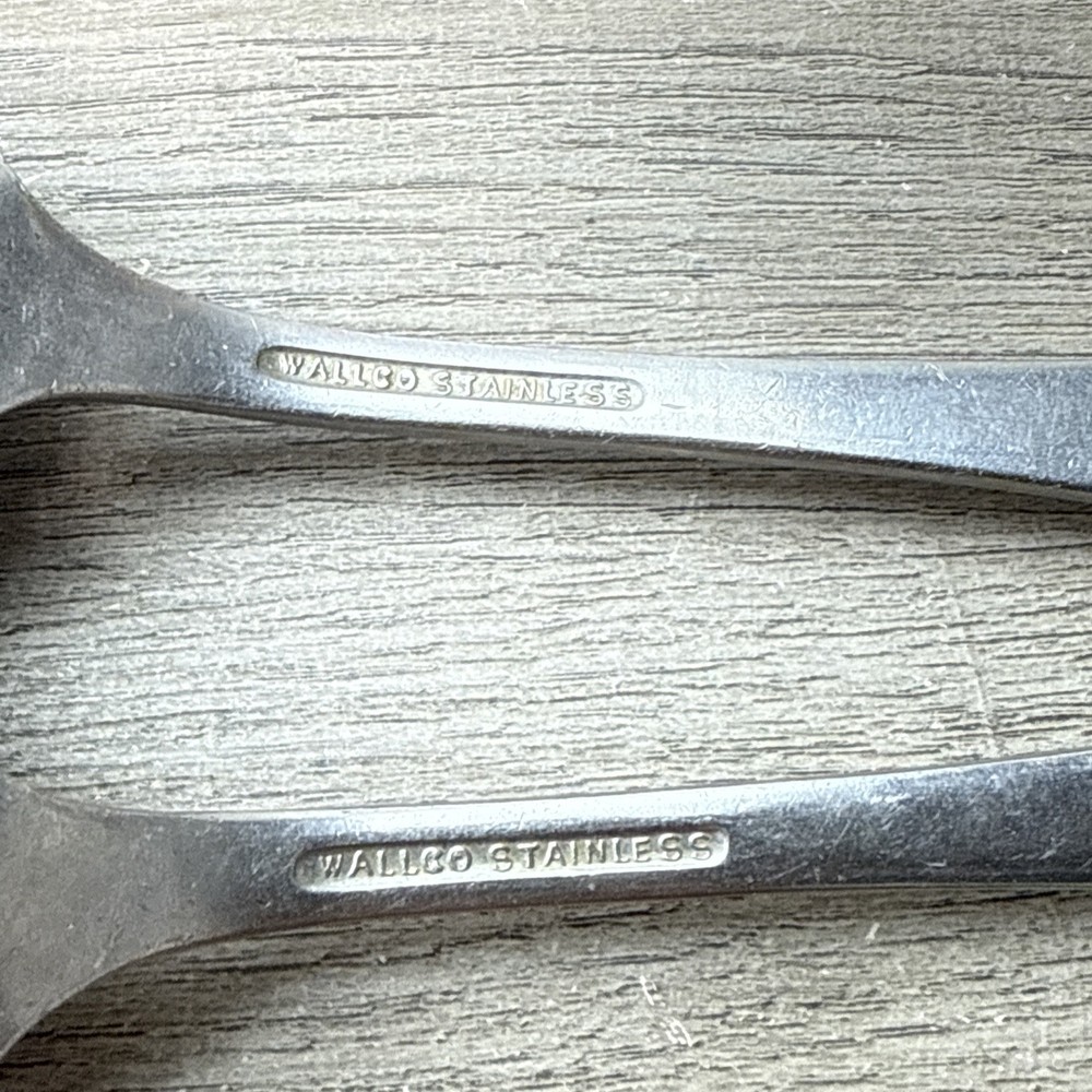 Military U.S. WALLCO Stainless Mess Spoon Serving / Tablespoon Quantity 2