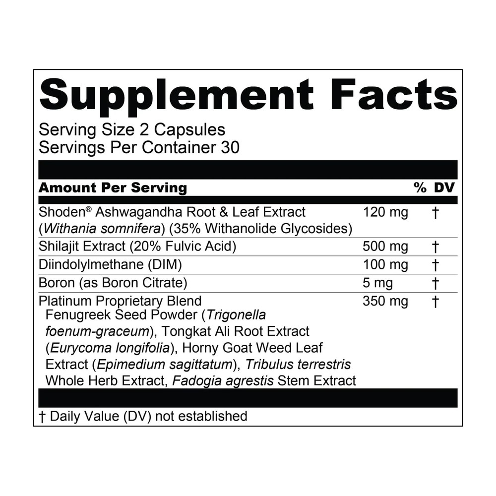 Essential Elements T-Hero Platinum - Testosterone Support for Men - Vitality and