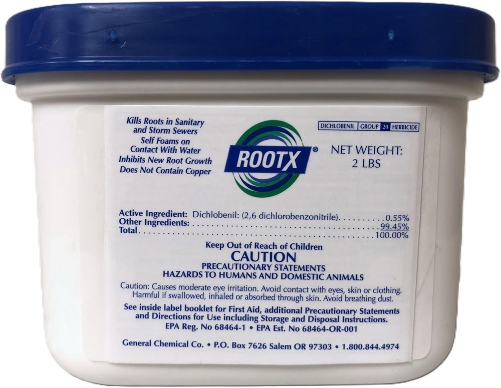 2LB. JAR with /APPLICATOR Foaming Root Control for Sewer Lines and Septic Sys...