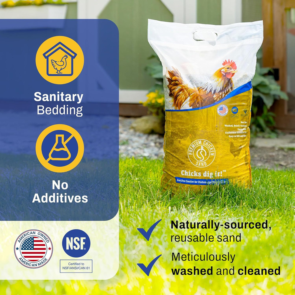 50 Lbs (-Pack) – Dust-Free, Odor-Control Bedding for Chicken Coops, Nesting Boxe
