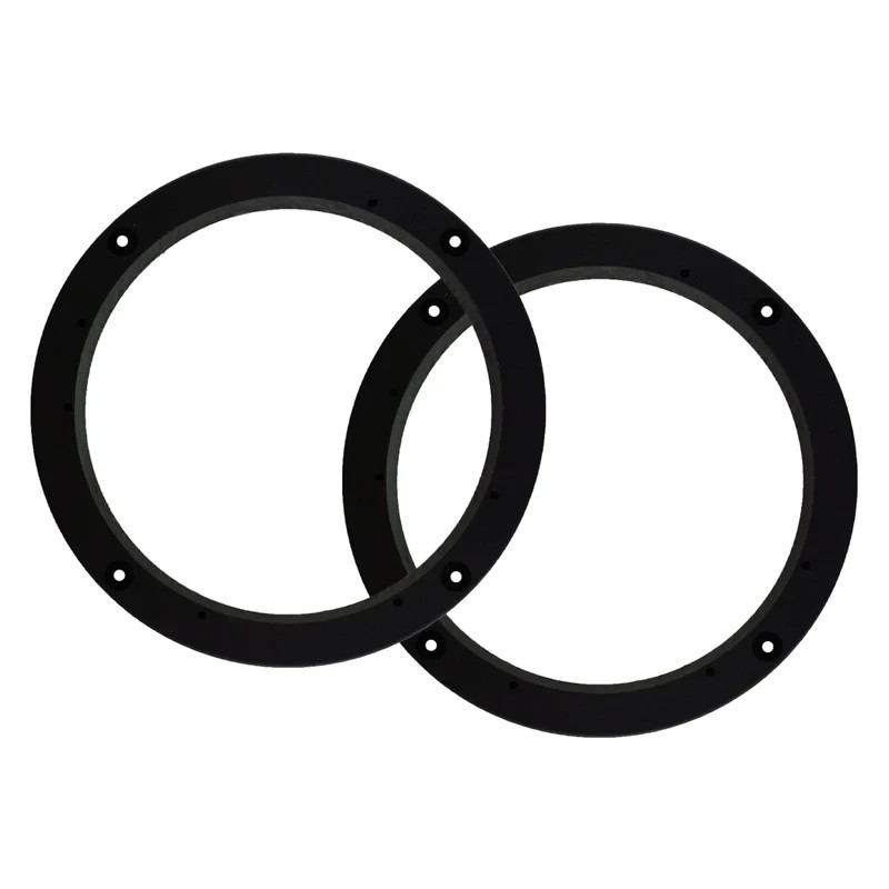 2 Pairs 6.5" inch Plastic Spacer Speaker Rings Custom Mounting Adapter Intall