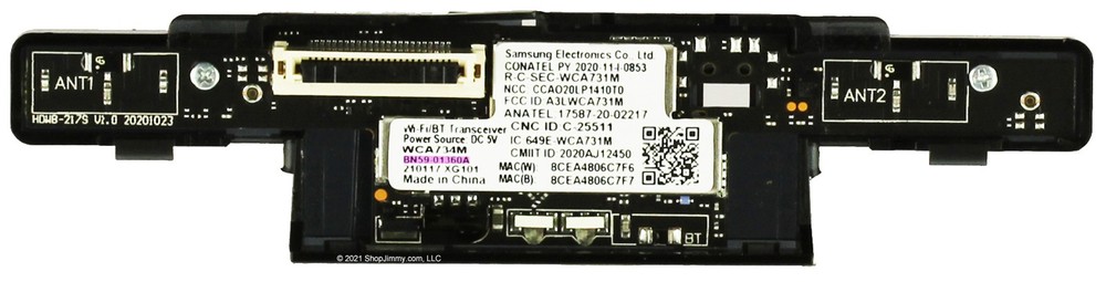 Samsung BN59-01360A (WCA731M) Wi-Fi Bluetooth Wireless Module SEE NOTE