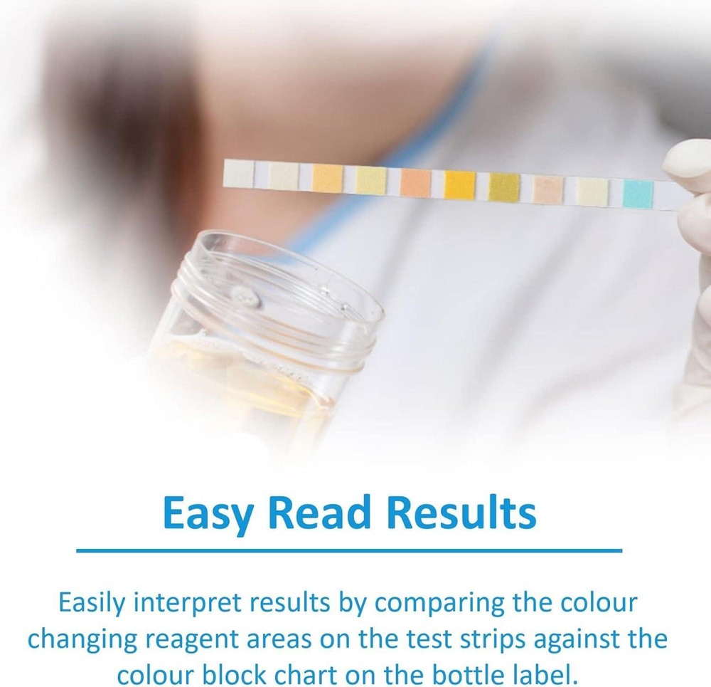 100pcs Urine Test Strips Kit - pH, Ketone, Protein & Routine Testing