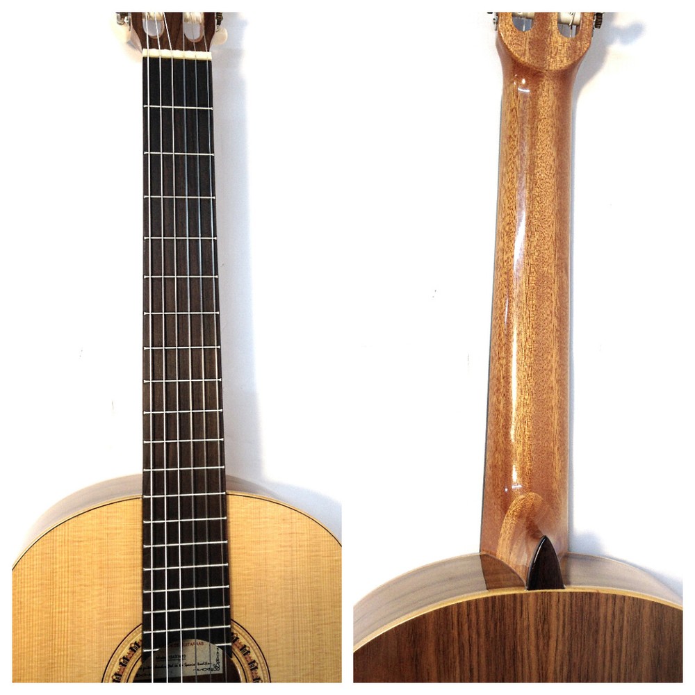 Miguel Rosales #10 Solid Spruce Top Classical Guitar +Black Lockable Hard Case