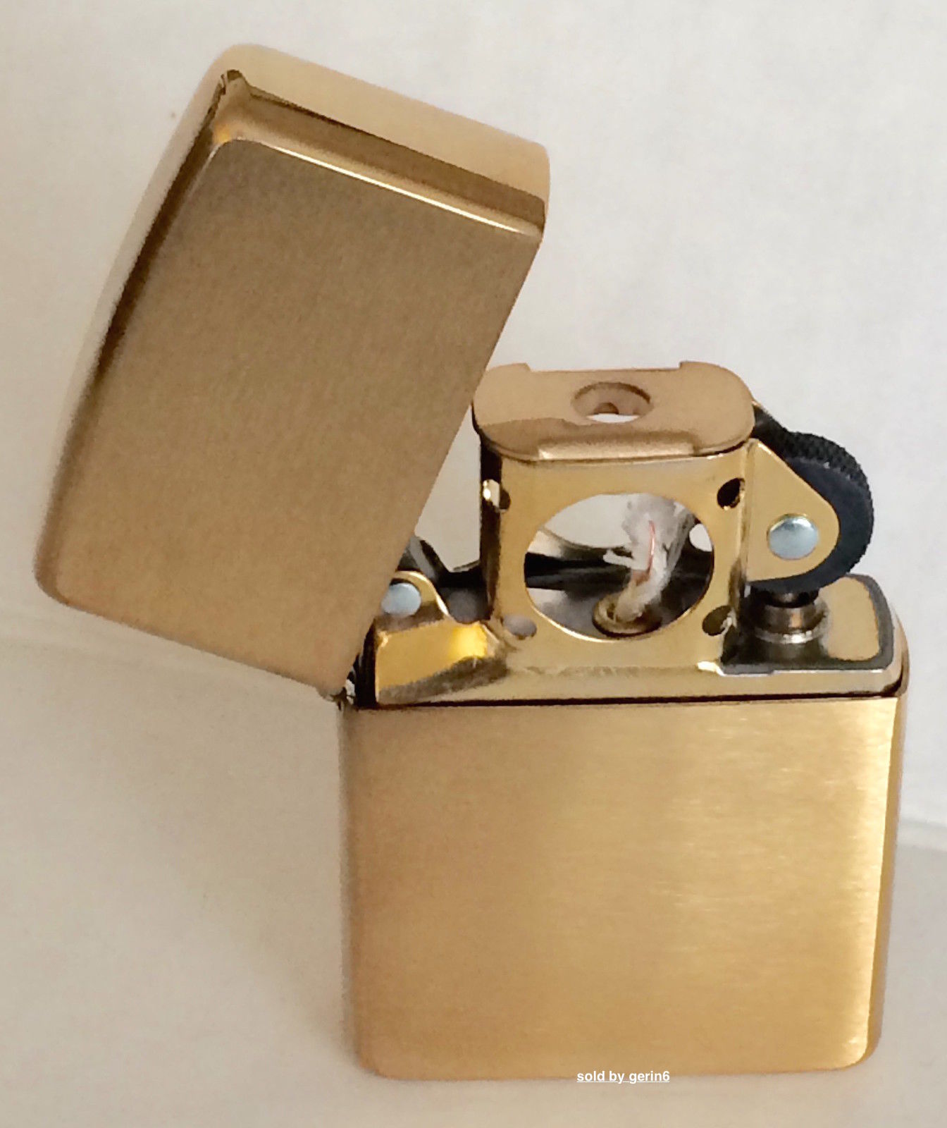 Zippo Windproof Brushed Brass Pipe Lighter, 204BPL, 204B Pipe, New In Box