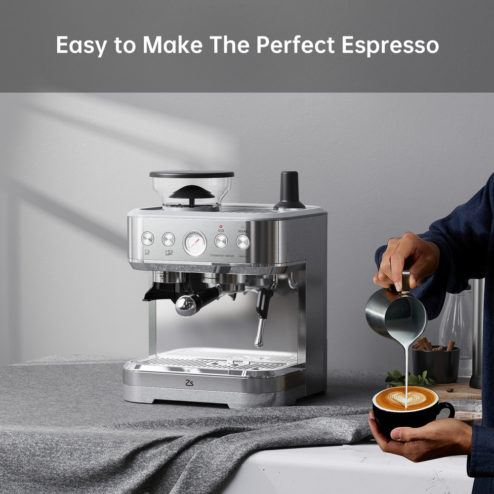 Touch Espresso Coffee Machine - Brushed Stainless Steel