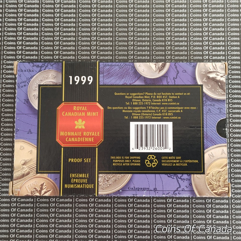 1999 Canada 8 Coin Proof Set - With Special Edition Silver Dollar #coinsofcanada