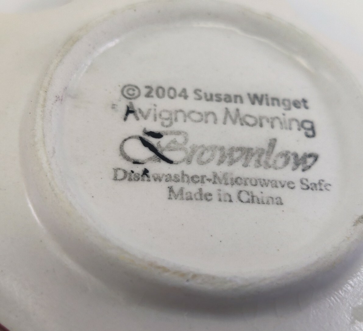 2 x Susan Winget Avignon Morning Brownlow Tea Bag Holders Rooster Sunflowers