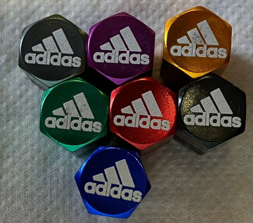 Addidas color choice valve stem caps