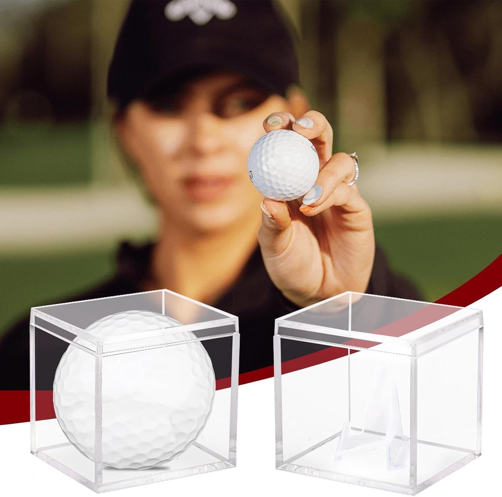 3 Pack Championship Ring Display Case Clear Acrylic Mini