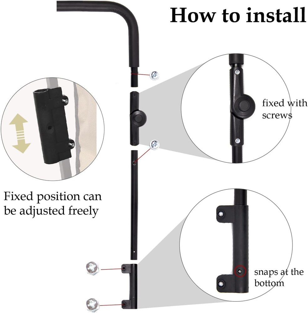 Universal Folding Wagon Push Handle Attachment