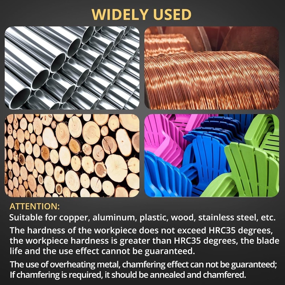 Pneumatic Chamfering Tool - Mini Air Chamfer Tool with 10 C-Angle & 10 R-Angl...