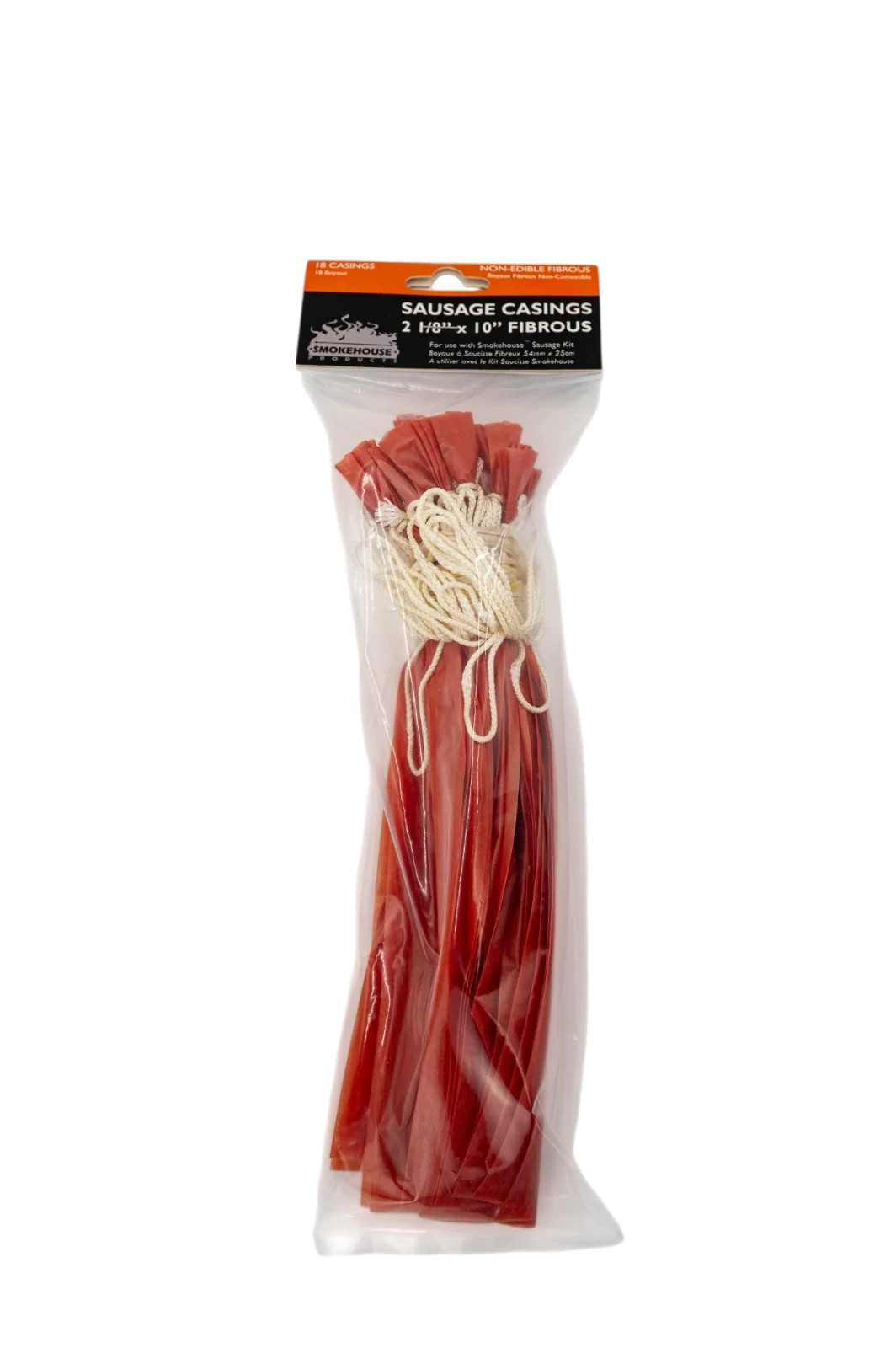Smokehouse Sausage Casings 18-Pack 10 inch collagen ~ FREE Shipping