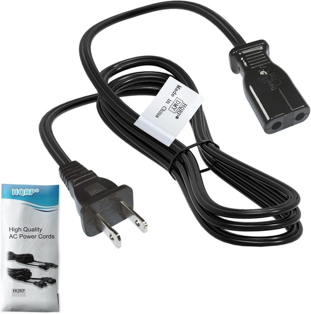 3ft 2-Prong Power Cable Cord for Percolators & Many Small Electronics Appliance