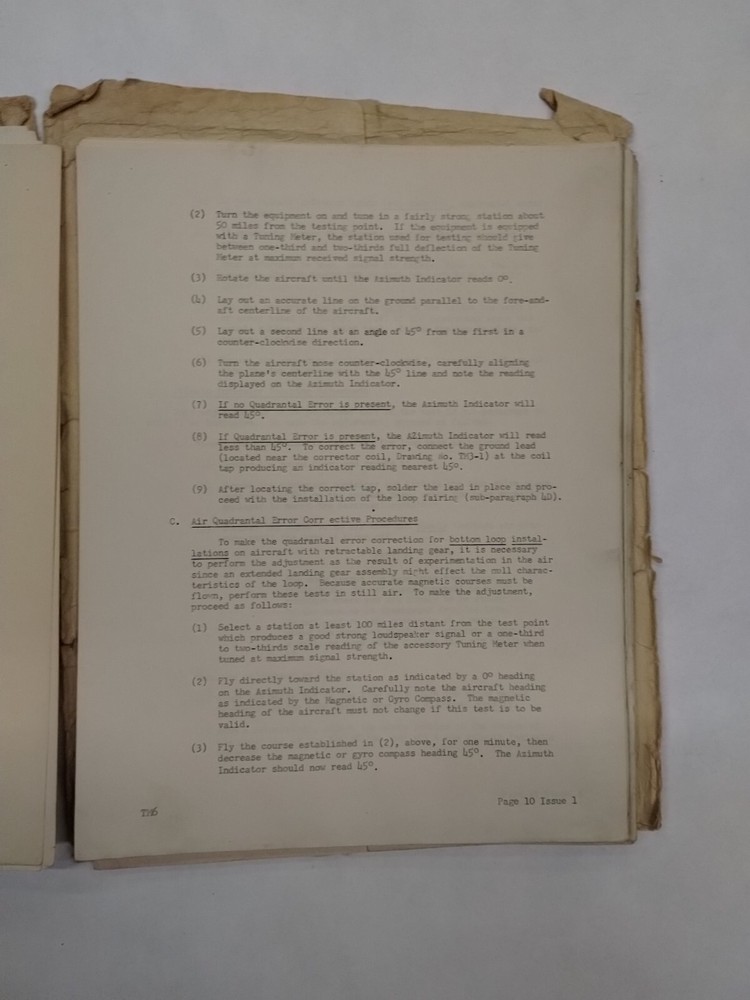 Lear Orienter Models ADF-12D3 & ADF-12D4 Installation Instructions- Original
