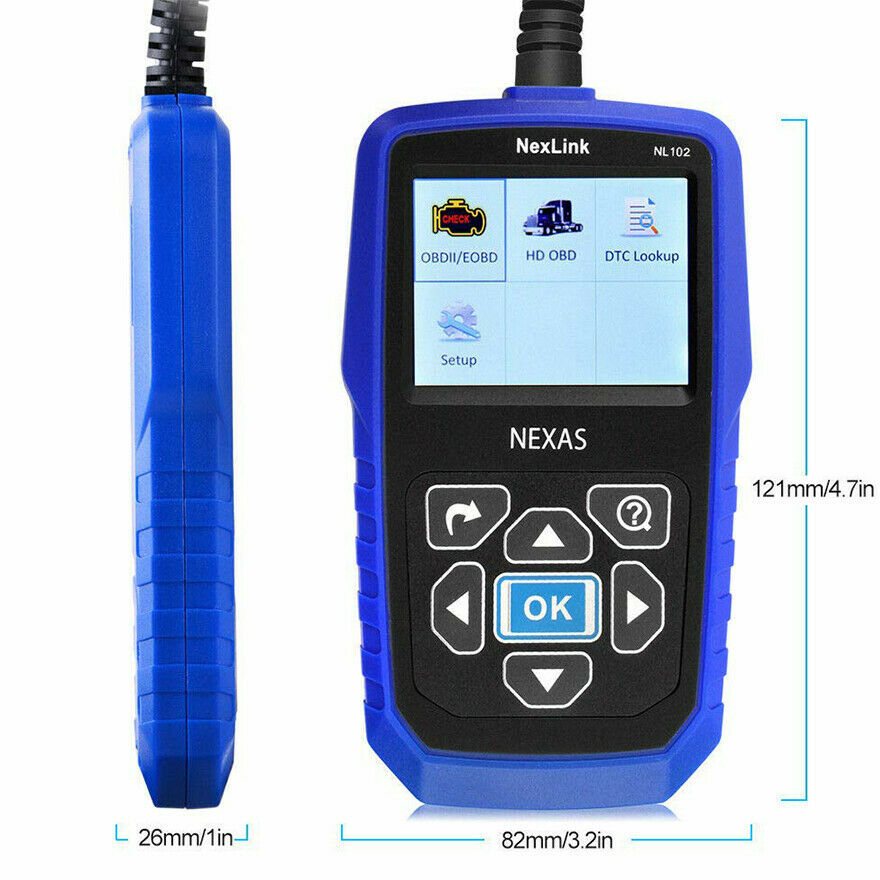 Heavy Duty Diesel Universal Truck Scanner Diagnostic Tool OBD2 HD Code Reader