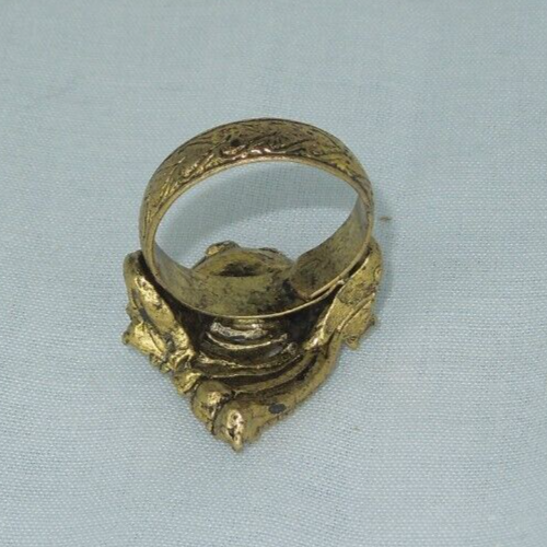 2 Ring Blanks Settings Cabochon Adjustable Antique gold Plated Brass 87V