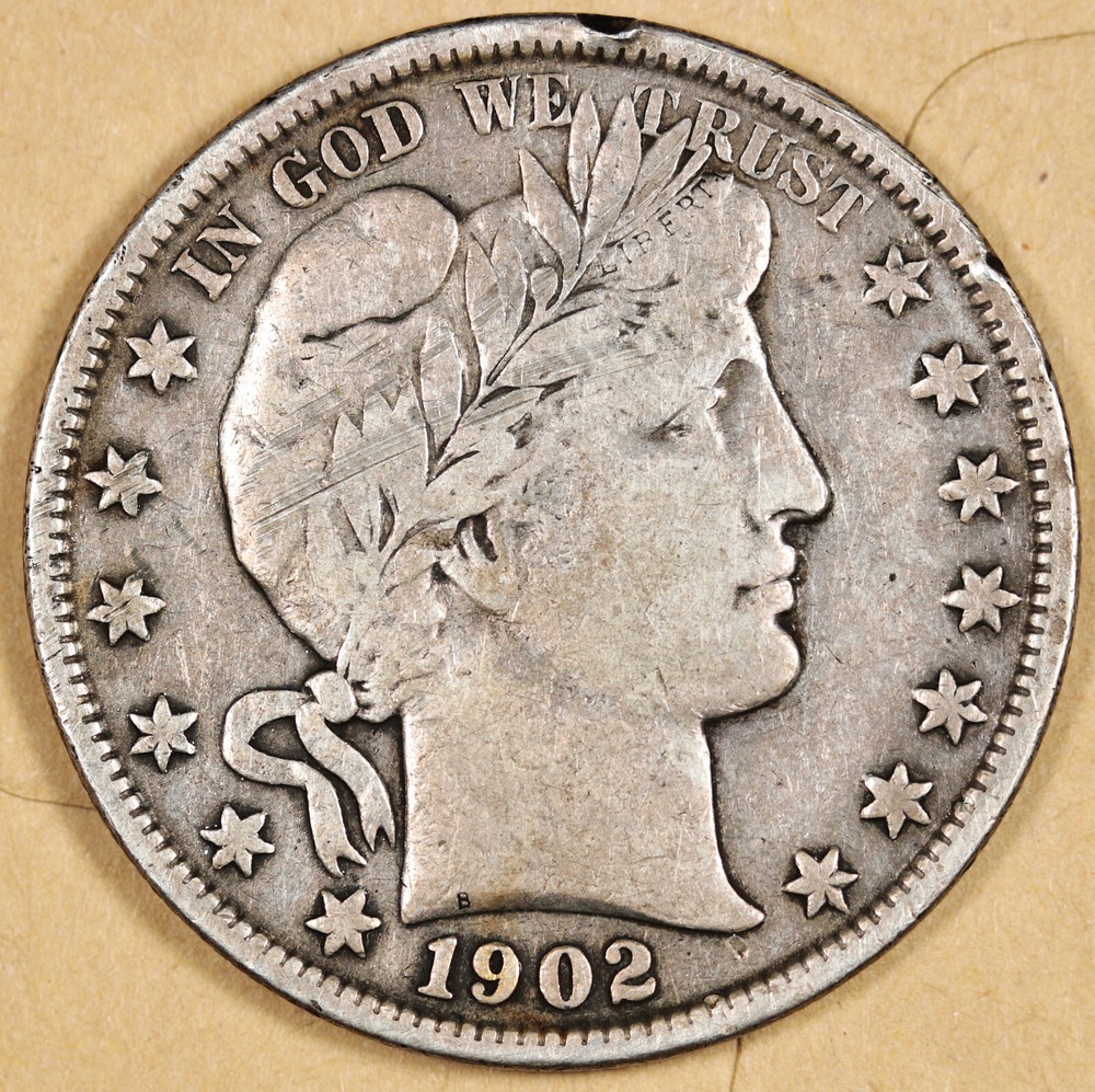 1902 Barber Half.  Fine.   194544