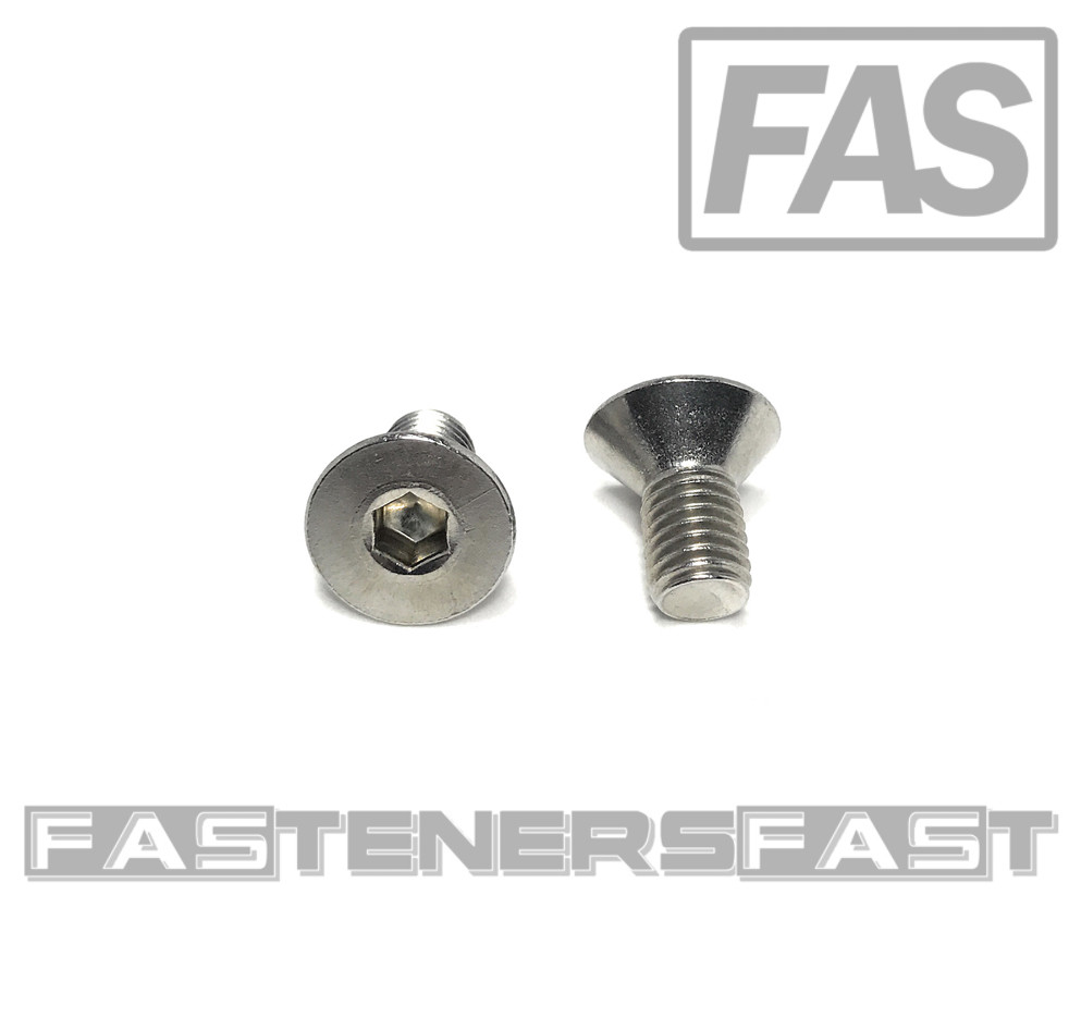 (25) 1/4-28x1/2" Flat Head Socket Cap Screw Stainless Steel FINE THREAD