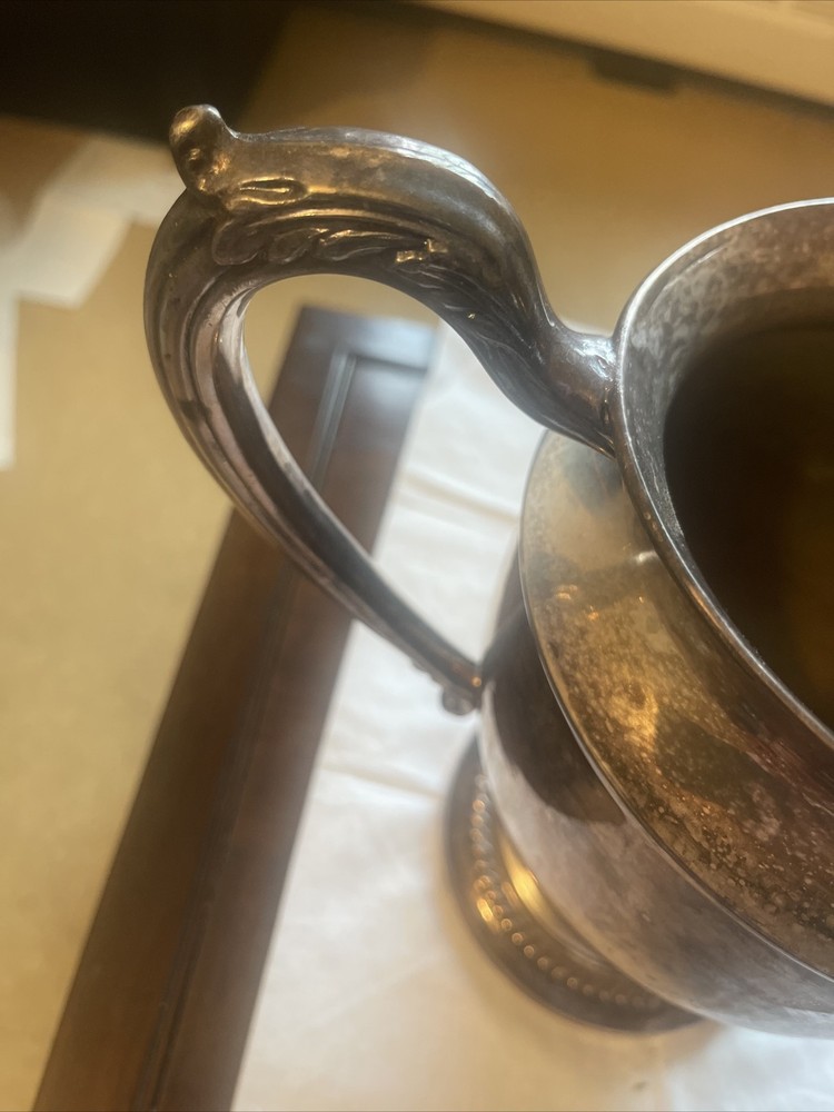 Silver Plated Pitcher , 9 Inches High ￼