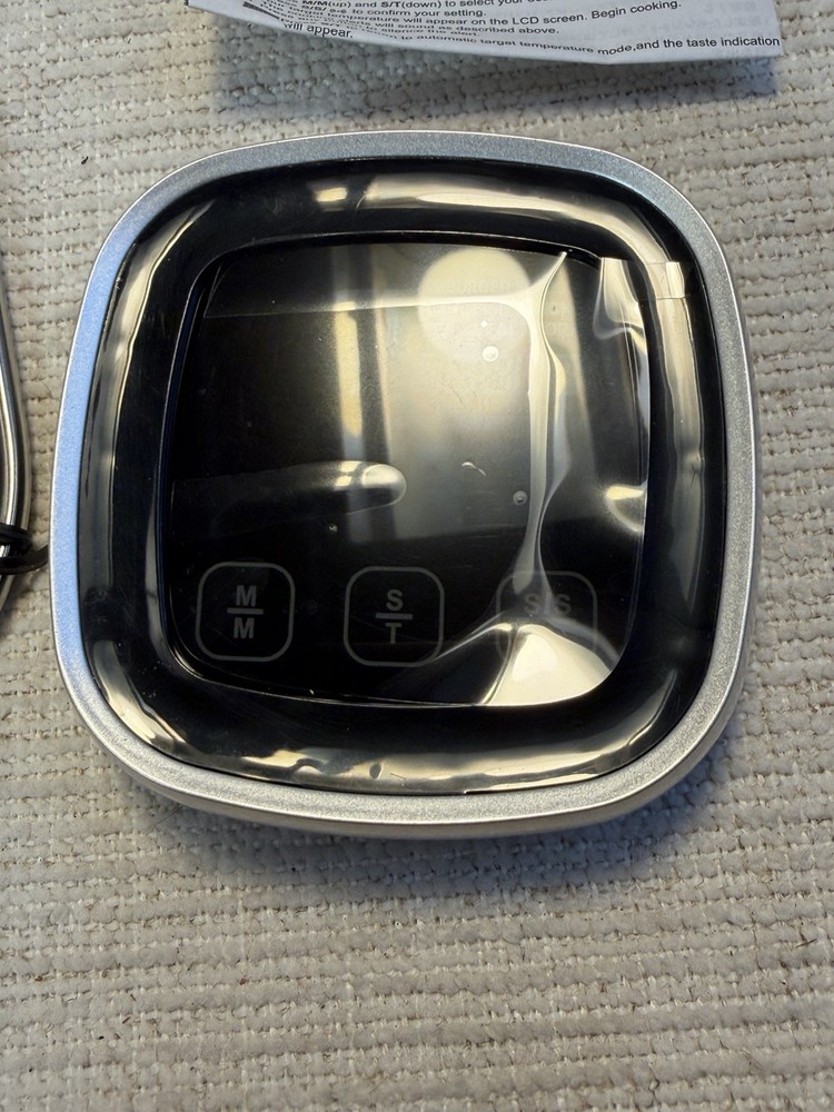 Digital Meat Thermometer EK8007S w/ Probe & Timer LCD BBQ Grill