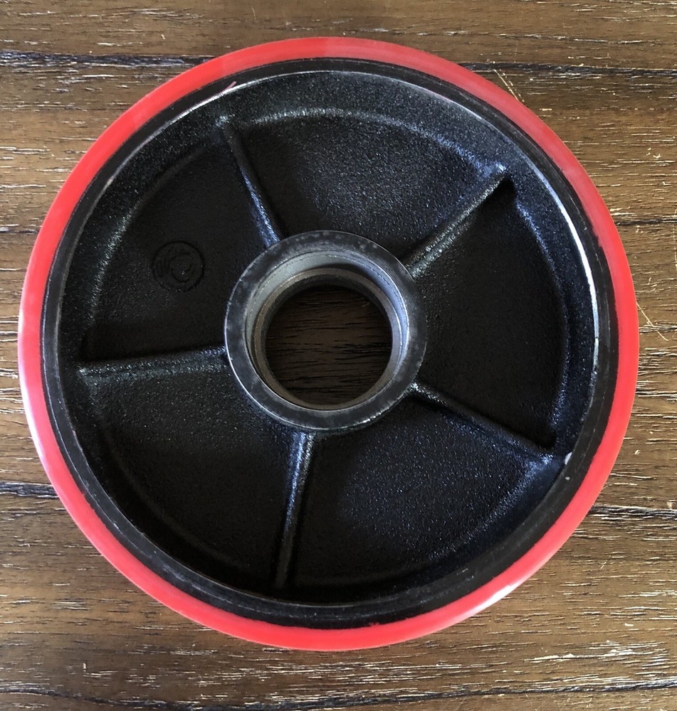 Pallet Jack Steer Wheel Caster Solid Ultra Polyurethane (New/Open Box)
