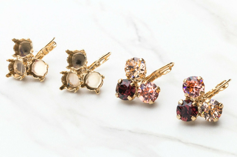 8.5mm | Triangle Drop DIY Earring Bases | (EE 23)