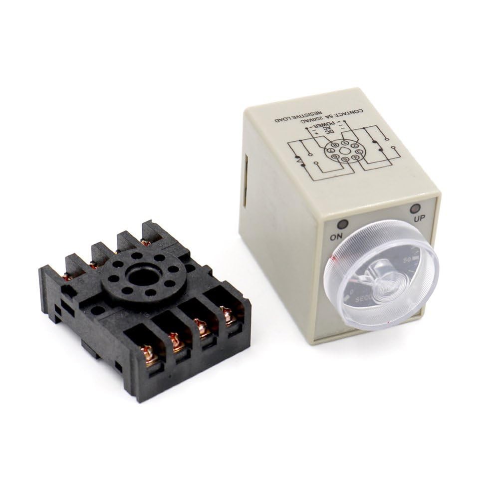 Baomain AC 110V AH3-3 Time Delay Relay Solid State Timer 8 Pins 60S with...