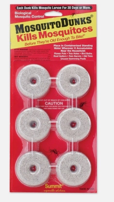 3- Summit Mosquito Dunks Floating Pod Kill Biologically Safe Method 6 pack