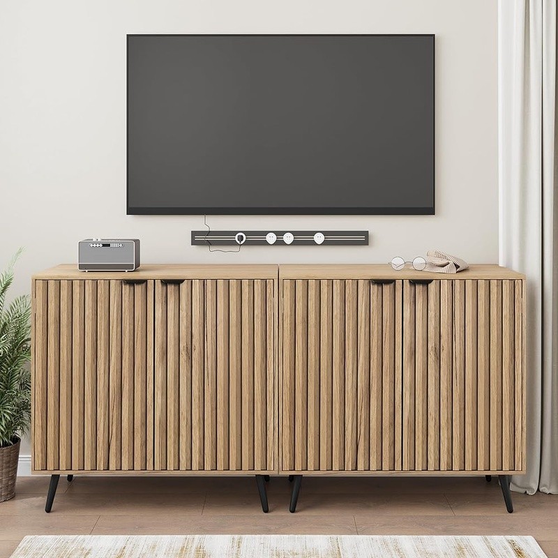 Large Storage Buffet Cabinet Multi-Functional TV Stand Sideboard Organizer New