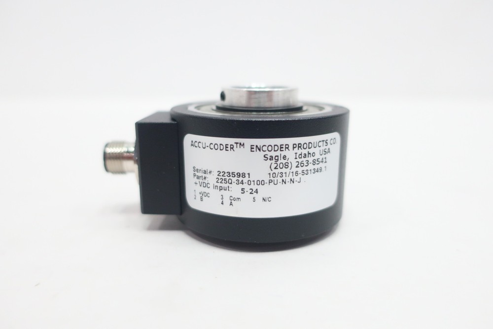 Accu-coder 225Q-34-0100-PU-N-N-J Encoder 5-24v-dc