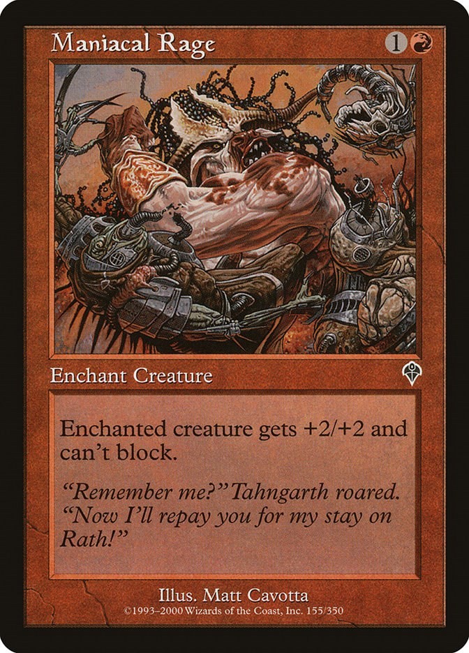 Maniacal Rage Invasion 155 MTG MP
