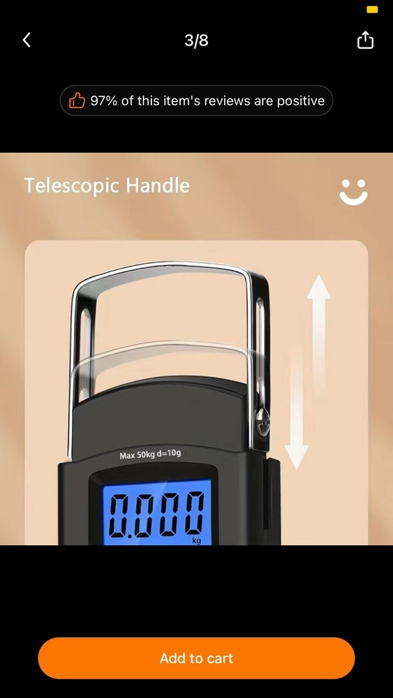 fishing scale 110pound/50kg LED screen electronic