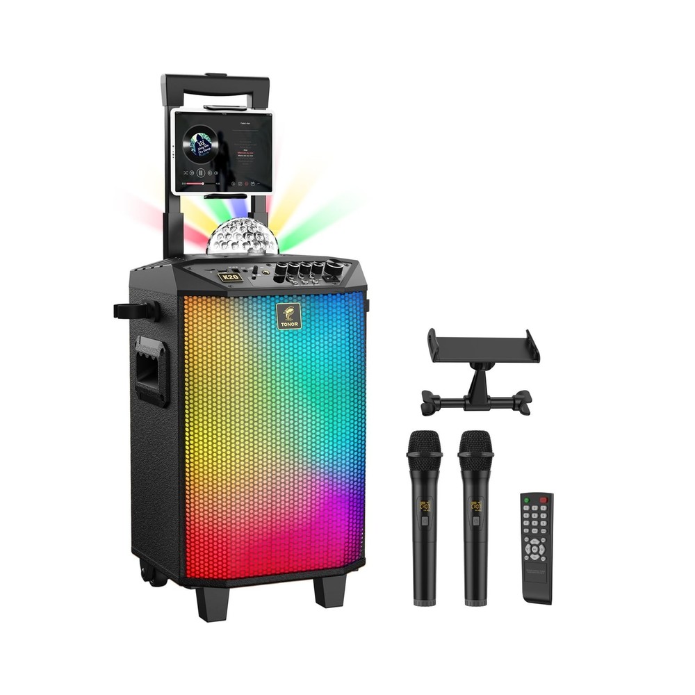 Wireless Karaoke Machine for Adults, TONOR PA System Portable Bluetooth Singi...