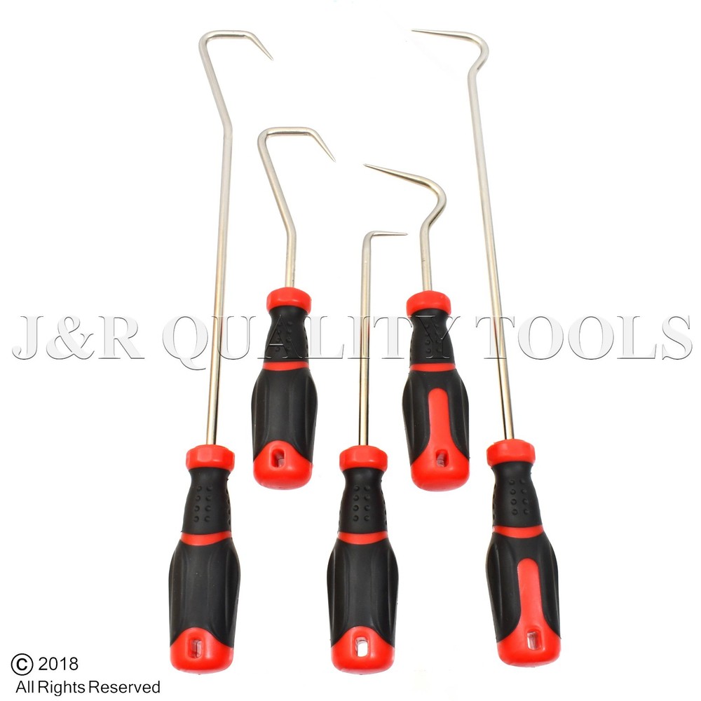 Hose Remover Set - 5 Piece Extra Long Hook and Pick