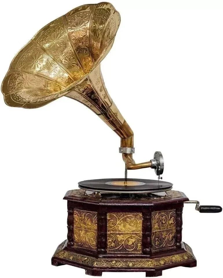Antique HMV Gramophone – Fully Functional Working Wind-Up Phonograph