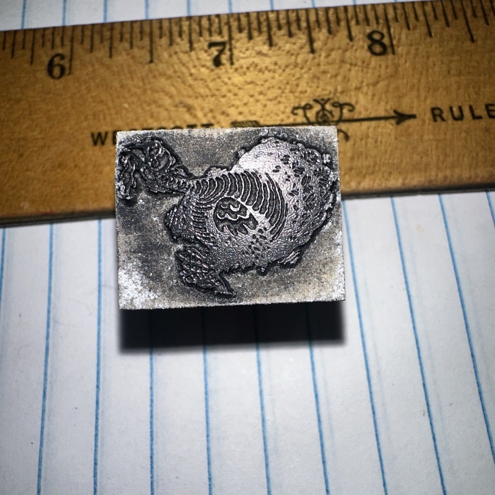 Printing Block “ Running Turkey “ Nice Details!
