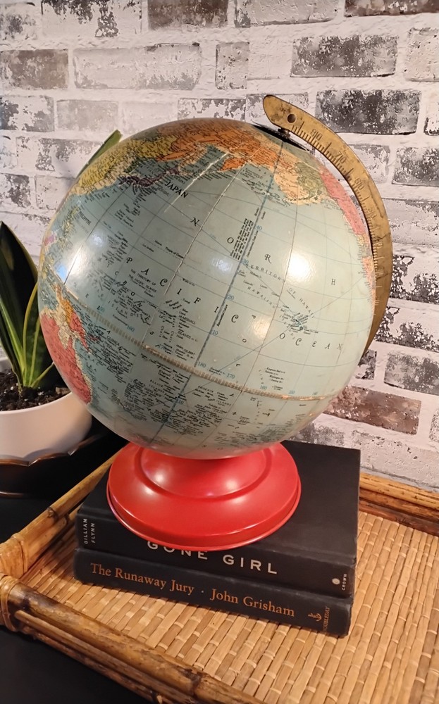 Vintage 1950's Replogle Reference 10 Inch World Globe
