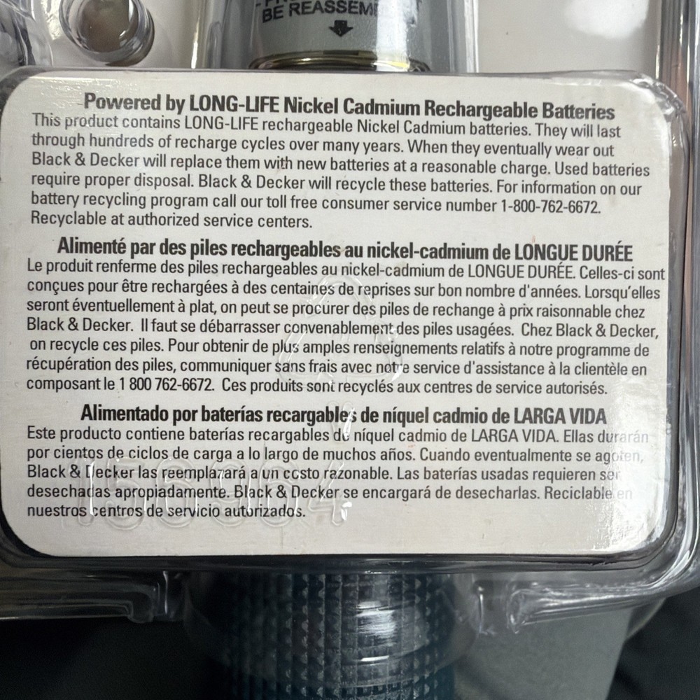 Black & Decker 2.4v Cordless Screwdriver Model #9072 Rechargeable Mountable Base