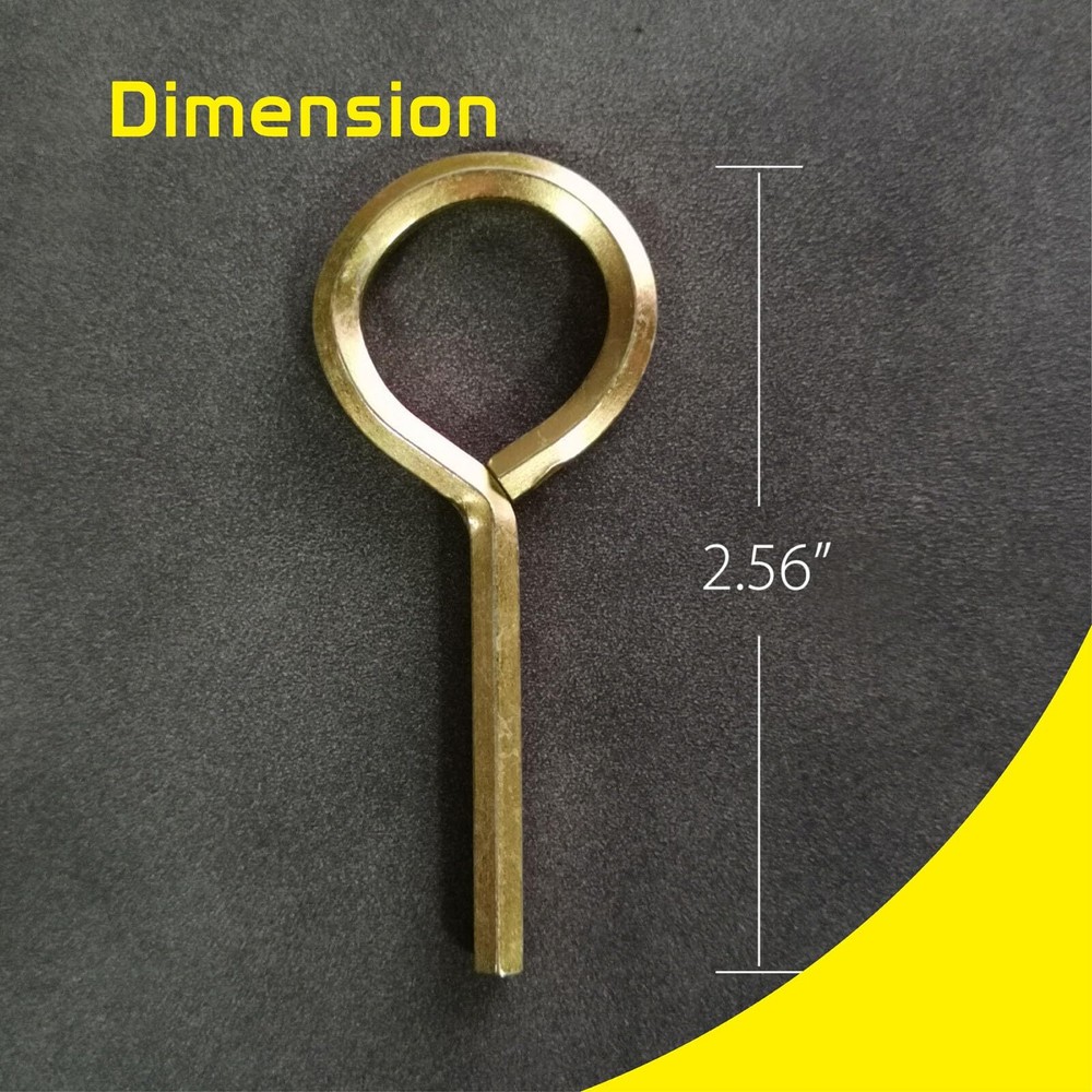 5Pack 5/32Inch Standard Hex Dogging Key with Full Loop for Push Bar