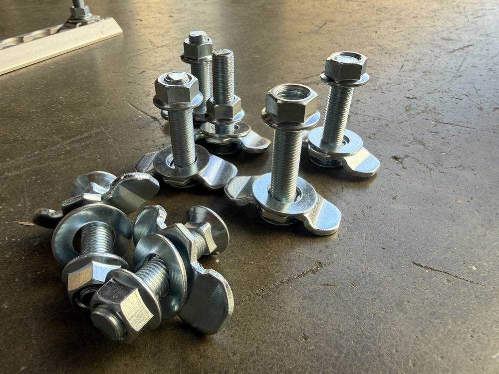 10Pack L-Track Double Lug Threaded Stud Nut Fitting Tie Down,L Track Secure