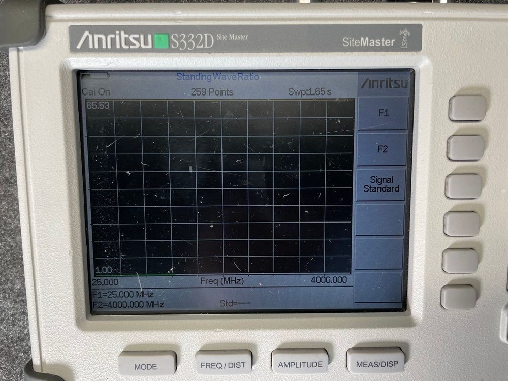 ANRITSU S332D SiteMaster Cable Antenna Analyzer w/Accessories, Exp Calibration