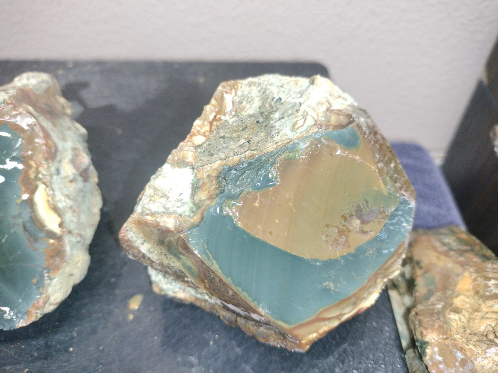 8.7LB ORBS Blue Mountain Picture Jasper Rough 6pc Lot #27